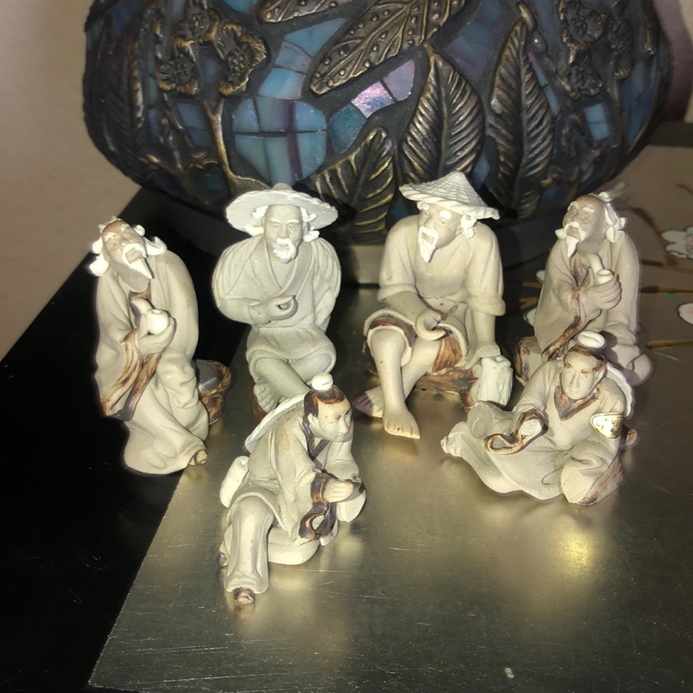 Asian art made in clay vintage each piece tells a story